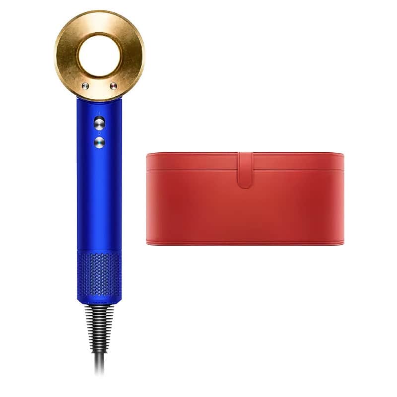 Фен Dyson Supersonic HD08 Синий/Золото c кейсом