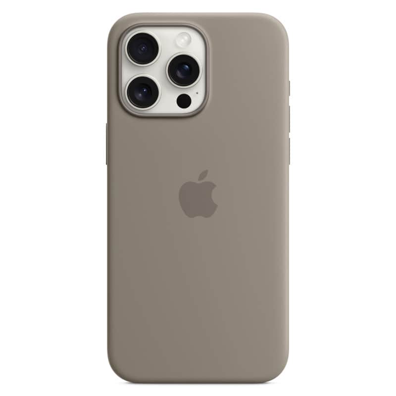 Силиконовый чехол MagSafe для iPhone 15 Pro Max Глиняный