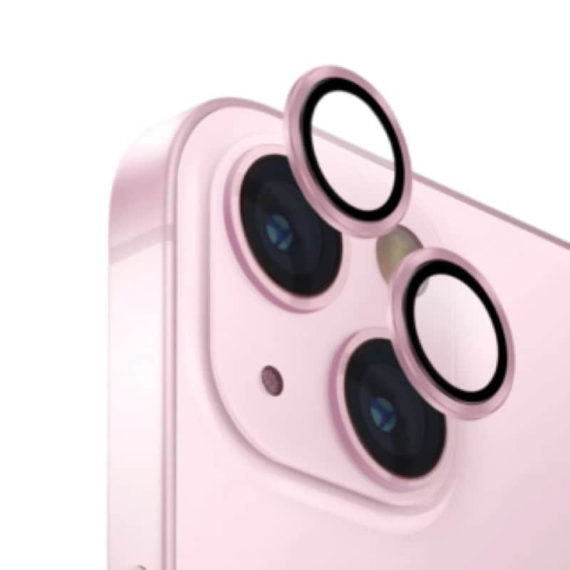 Защитное стекло объектива камеры Uniq Optix для iPhone 15/15 Plus Розовый