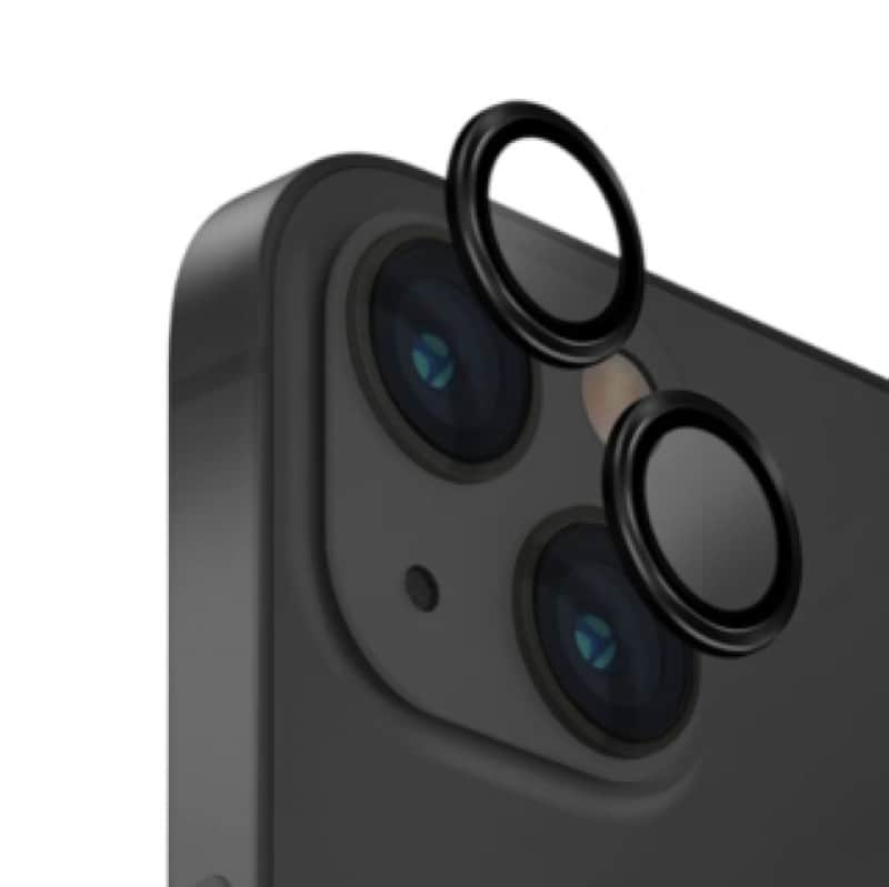 Защитное стекло объектива камеры Uniq Optix для iPhone 15/15 Plus Черный