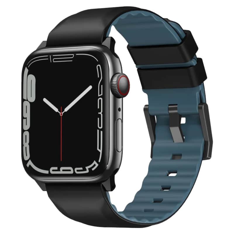 Силиконовый ремешок Uniq Linus для Apple Watch 44-49 мм Черный