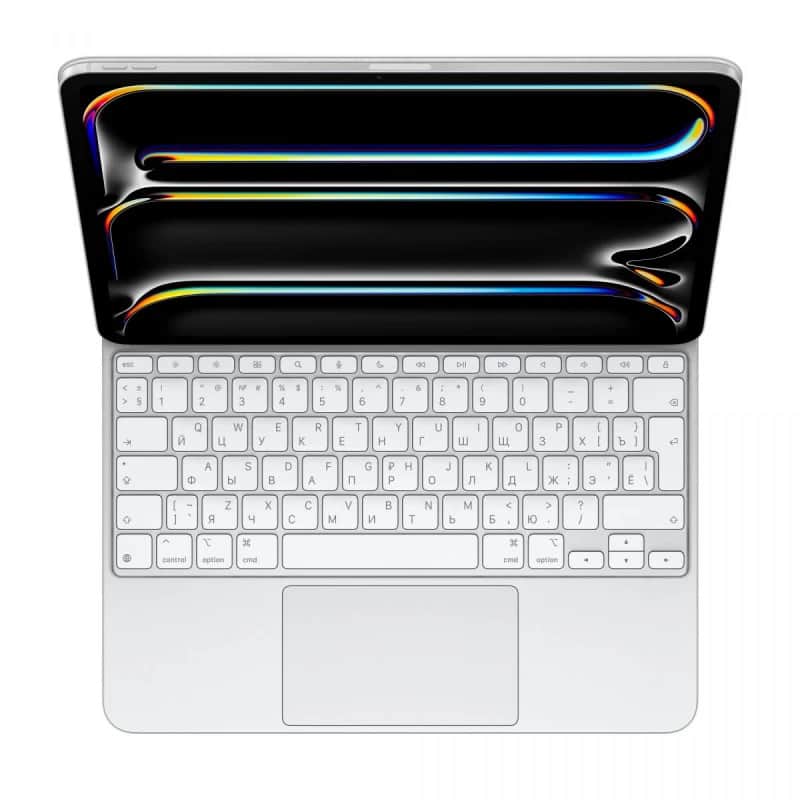 Чехол-клавиатура Apple Magic Keyboard iPad Pro 2024/2025 11" Белый (MWR03)