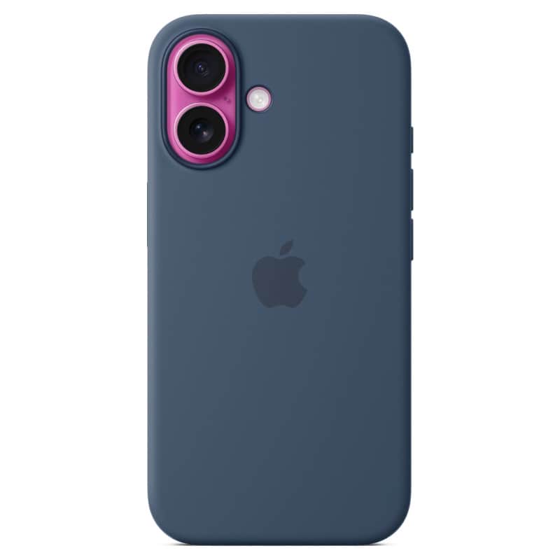 Силиконовый чехол MagSafe для iPhone 16 Деним