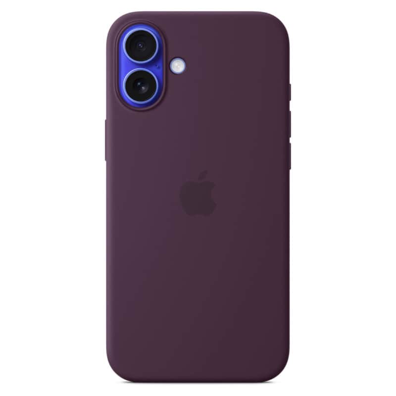 Силиконовый чехол MagSafe для iPhone 16 Plus Сливовый