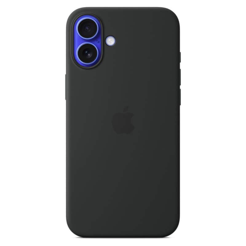 Силиконовый чехол MagSafe для iPhone 16 Plus Черный