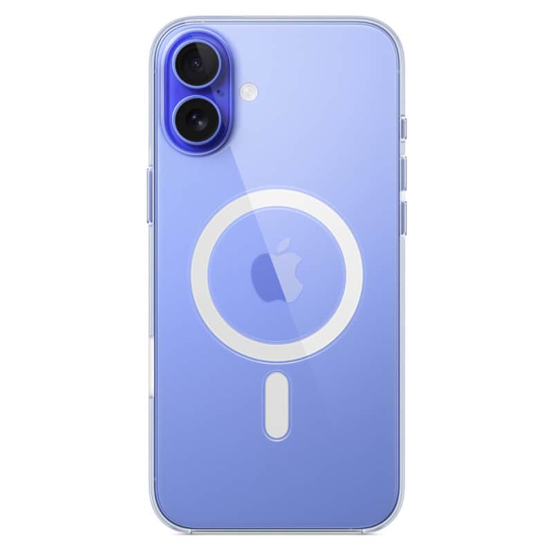 Пластиковый прозрачный чехол MagSafe для iPhone 16 Plus