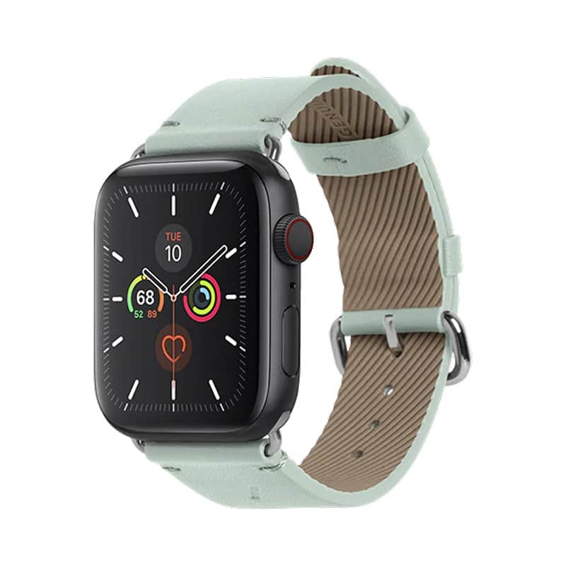 Кожаный ремешок Native Union Classic Strap для Apple Watch 44-49 мм Светло-зеленый