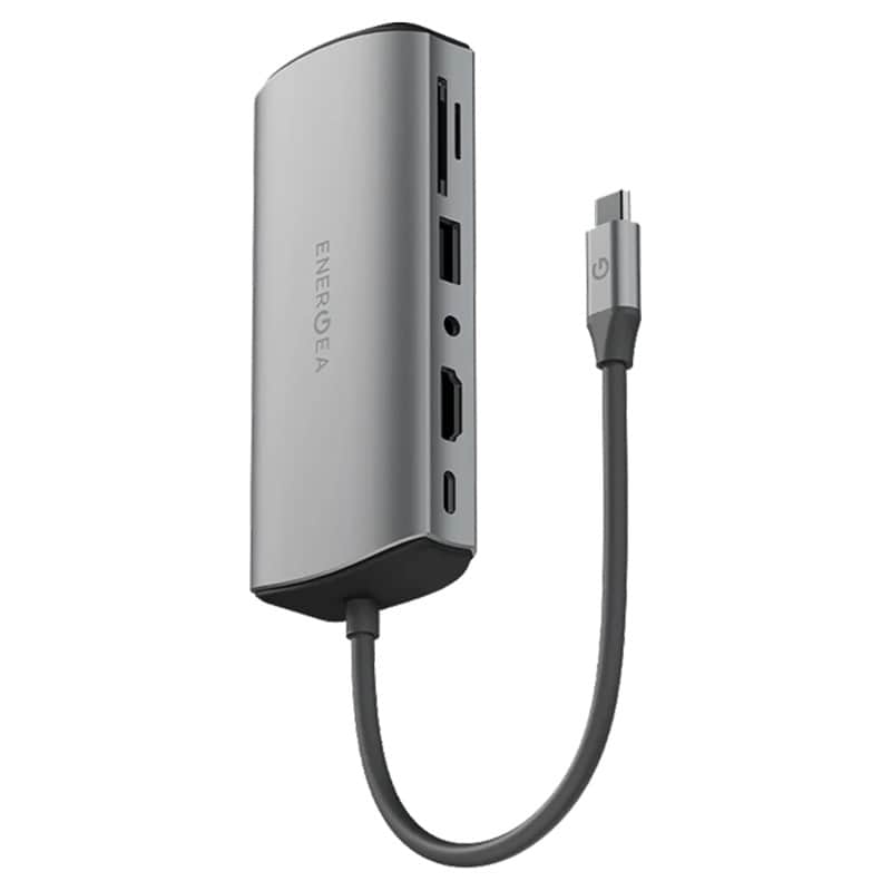 Хаб Type-C 11в1 EnergEA AluHub Max Темно-серый