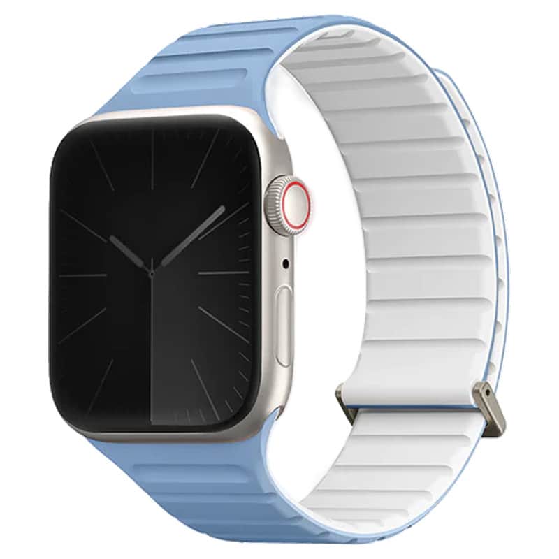 Силиконовый ремешок Uniq Revix Evo для Apple Watch 40-42 мм Синий/Белый