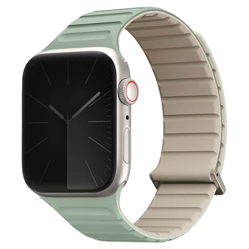 Силиконовый ремешок Uniq Revix Evo для Apple Watch 40-42мм Мятный/Бежевый