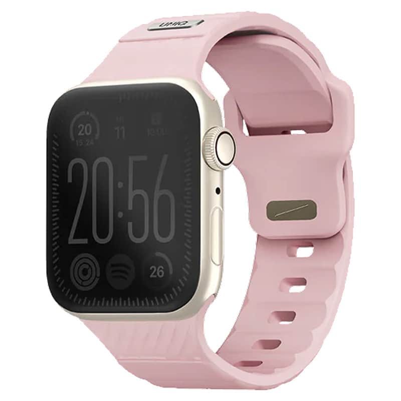 Каучуковый ремешок Uniq Stride FKM Rubber для Apple Watch 40-42 мм Розовый