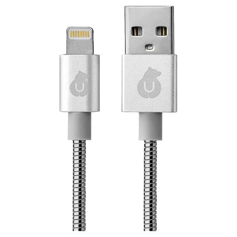 Кабель uBear Force с разъёмом USB/Lightning (1.2 м) Серебристый