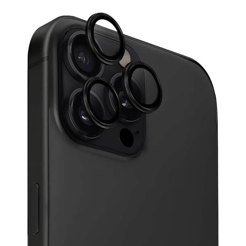 Защитное стекло объектива камеры Uniq Optix для iPhone 16 Pro/Pro Max Черный