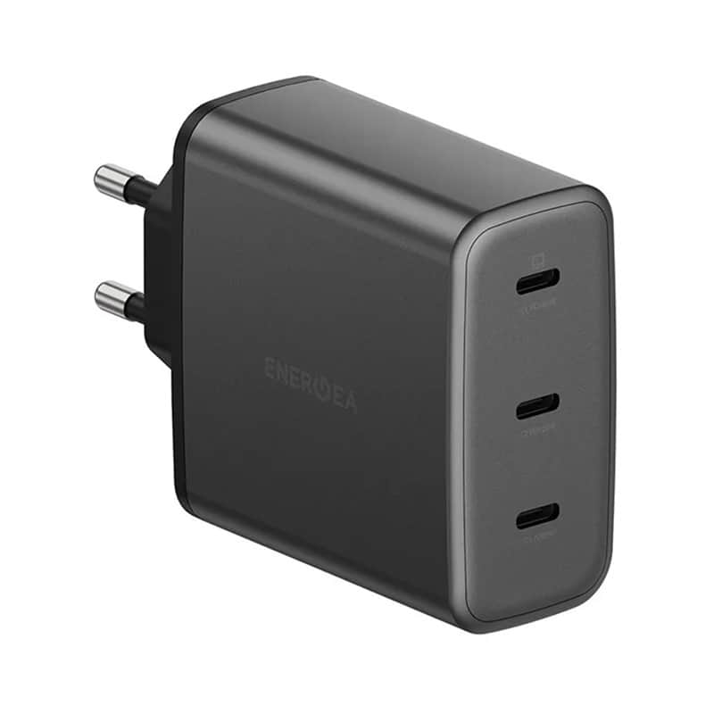 Сетевое зарядное устройство EnergEA AmpCharge GaN100 100W (3xUSB-C) Серый