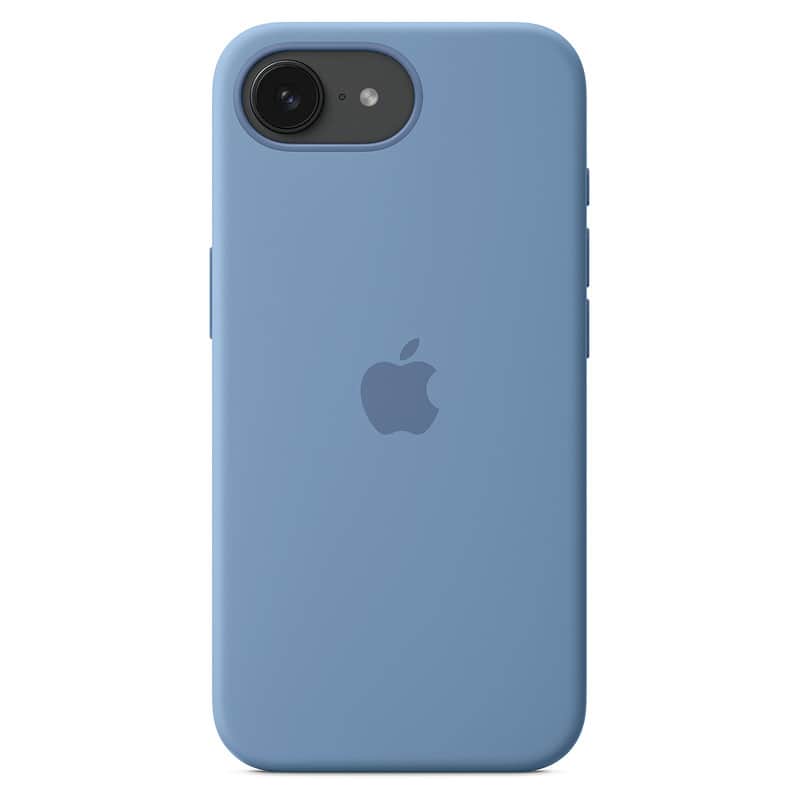 Силиконовый чехол для iPhone 16e Зимний синий