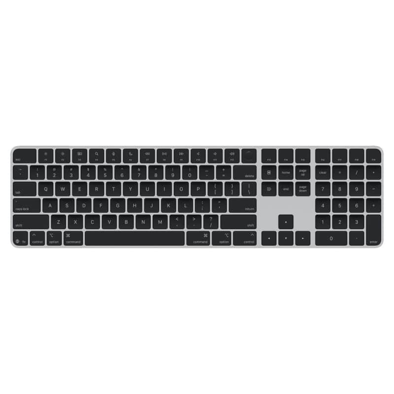 Клавиатура Apple Magic Keyboard USB-C с Touch ID и цифровой панелью Серый/Черный