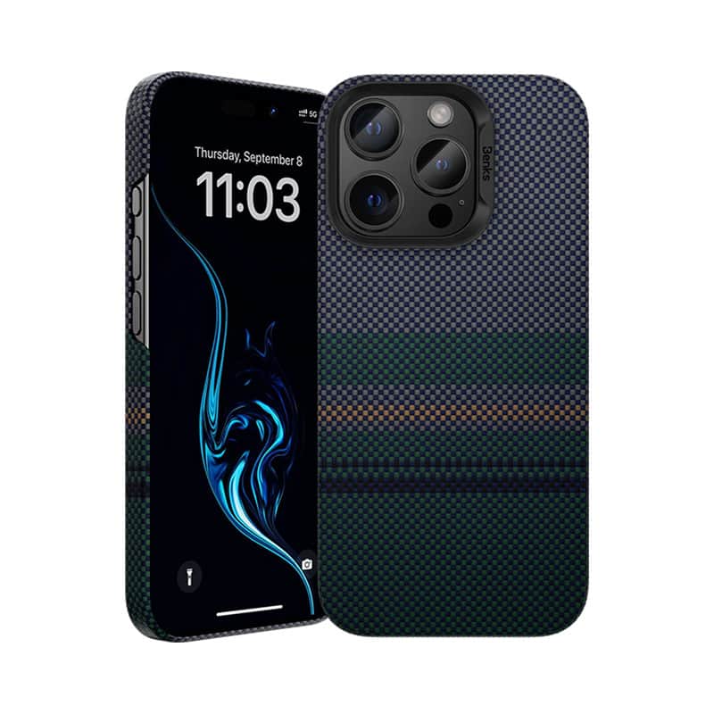 Чехол Benks Aurora ArmorAIR Kevlar для iPhone 16 Pro Арктическое небо