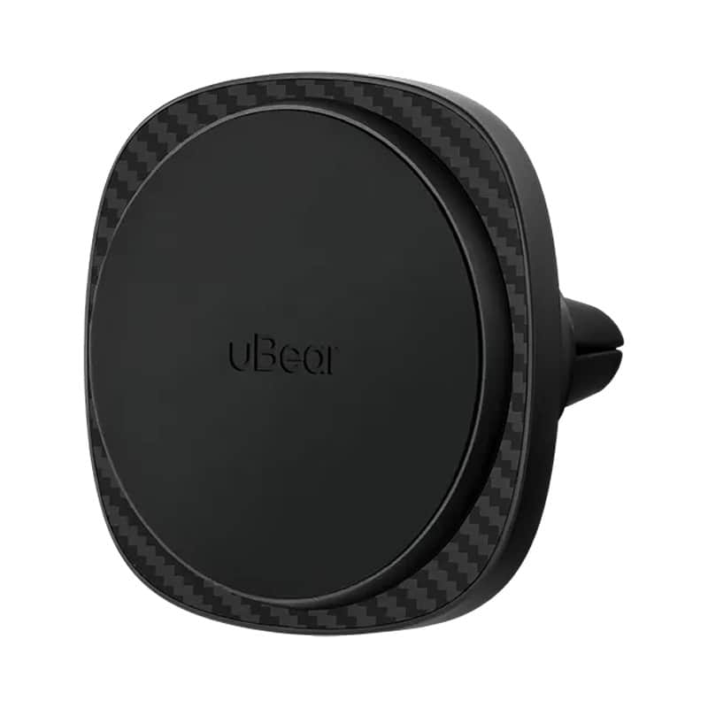 Автомобильный держатель с беспроводной зарядкой uBear Way Kevlar Qi2 15W Черный