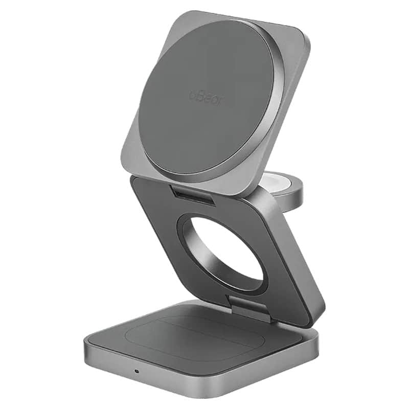 Беспроводное зарядное устройство uBear Balance Ultra Q2 – 3 в 1 для iPhone, Watch, AirPods Серый