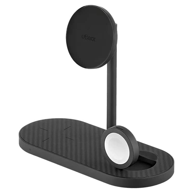 Беспроводное зарядное устройство uBear Stage Pro – 3 в 1 для iPhone, Watch, Airpods Кевлар