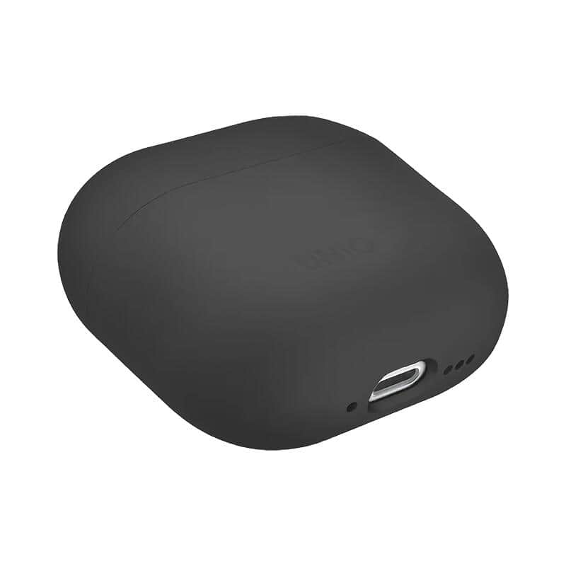 Защитный силиконовый чехол Uniq Lino Hybrid Liquid Silicon для AirPods 4 Серый