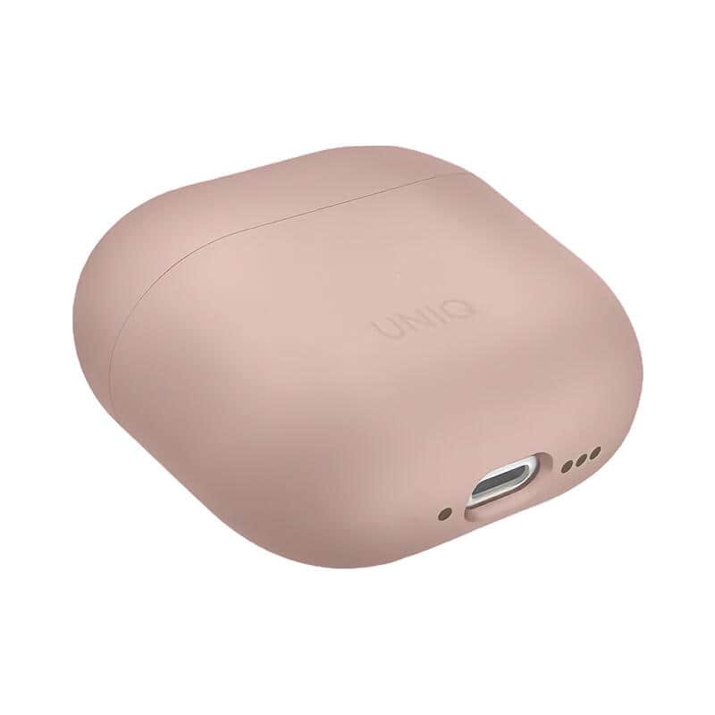 Защитный силиконовый чехол Uniq Lino Hybrid Liquid Silicon для AirPods 4 Розовый