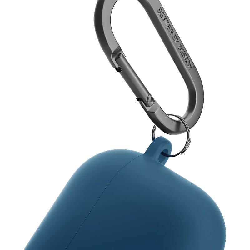 Защитный силиконовый чехол с креплениями Uniq Nexo Active Hybrid Silicon для AirPods 4 Синий