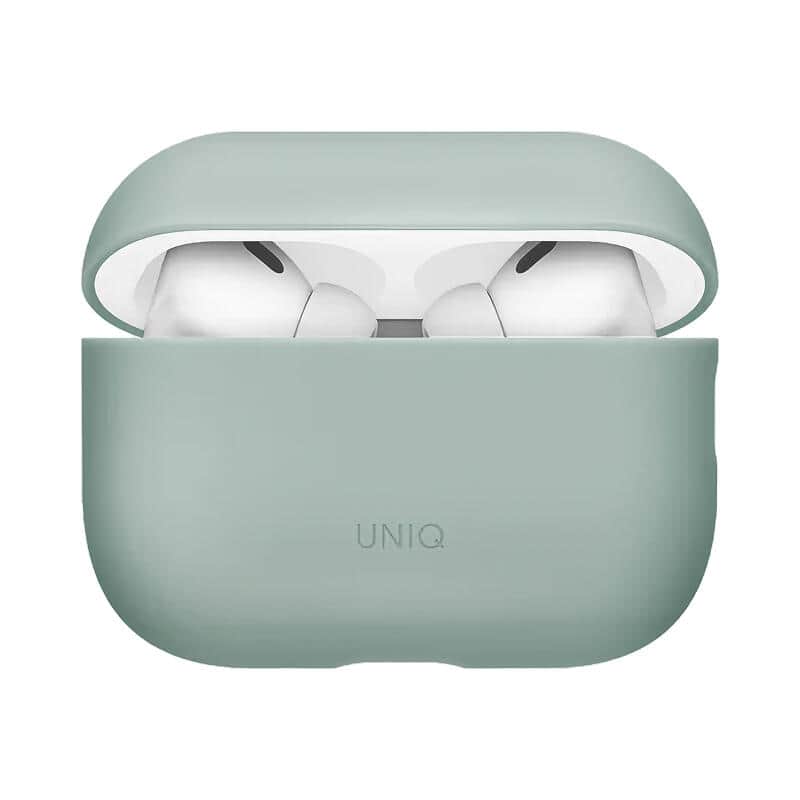 Защитный силиконовый чехол Uniq Lino для AirPods Pro 3 Ледяной зеленый