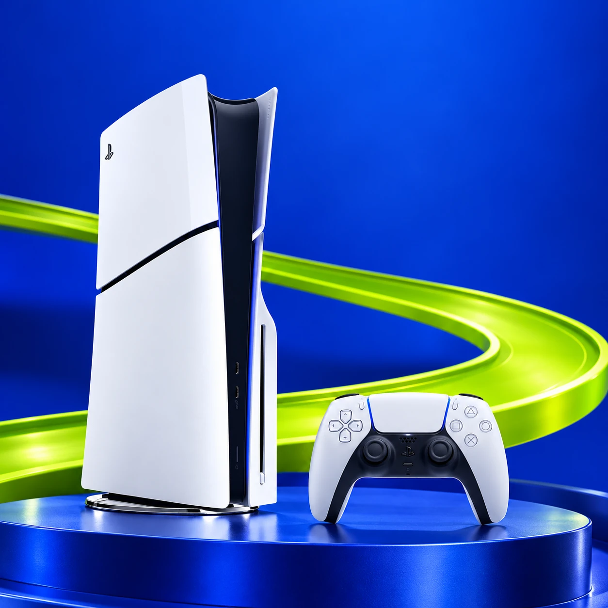 PlayStation 5 Slim Disc Version и контроллер DualSense