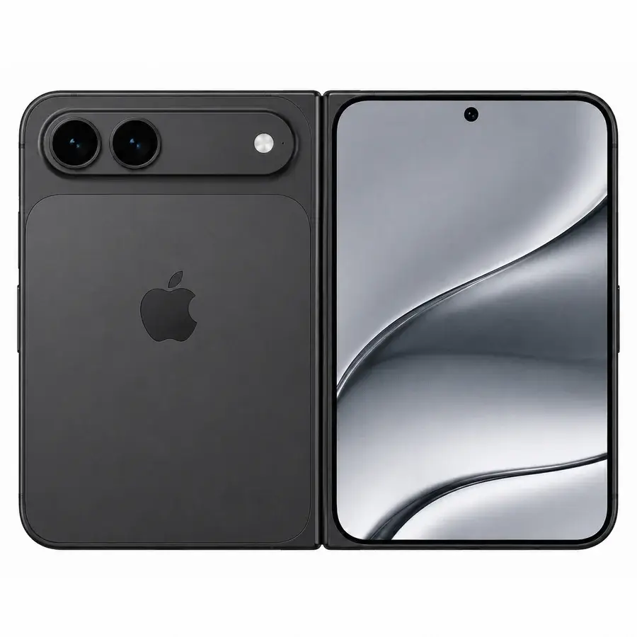 iPhone Ultra чёрный — складной, раскрытый вид