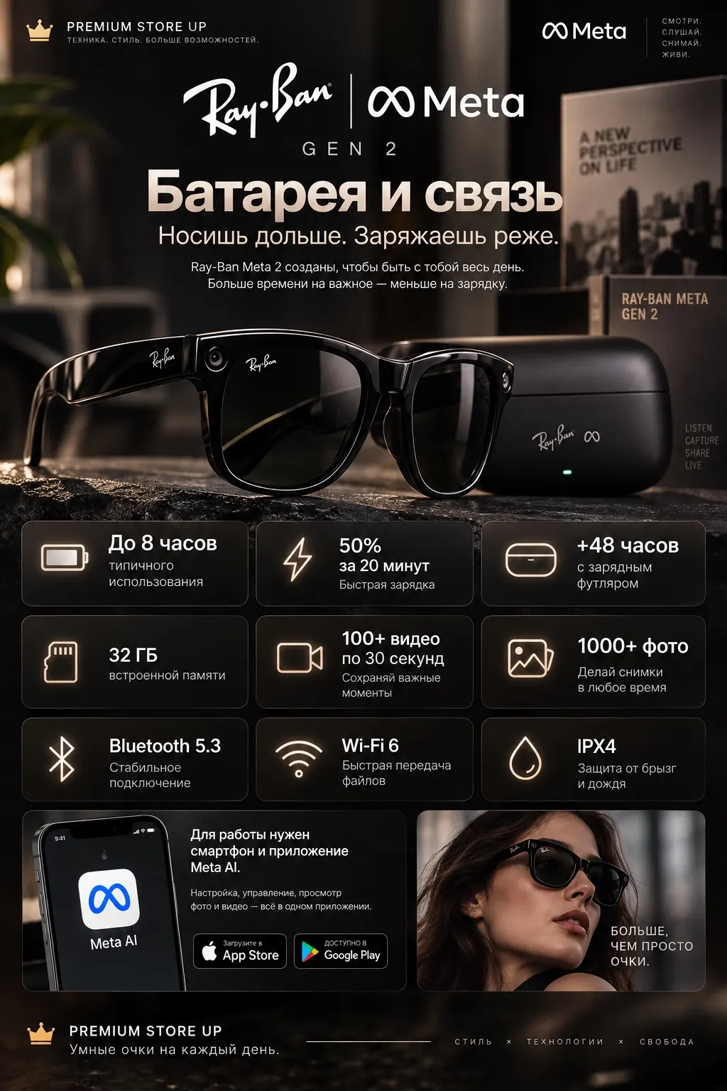 Ray-Ban Meta Gen 2 — купить в Москве, Горбушкин Двор