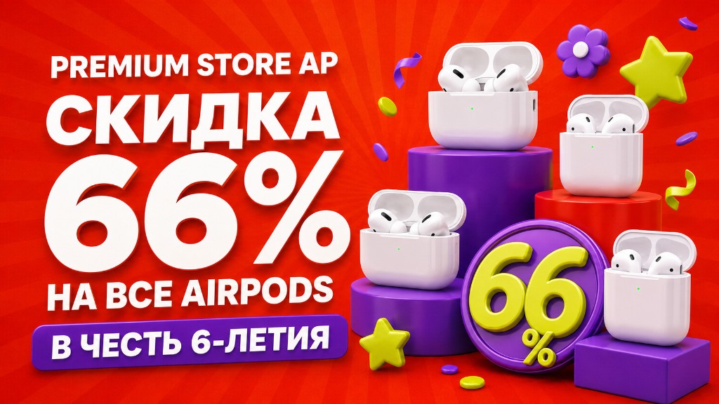 AirPods −66%